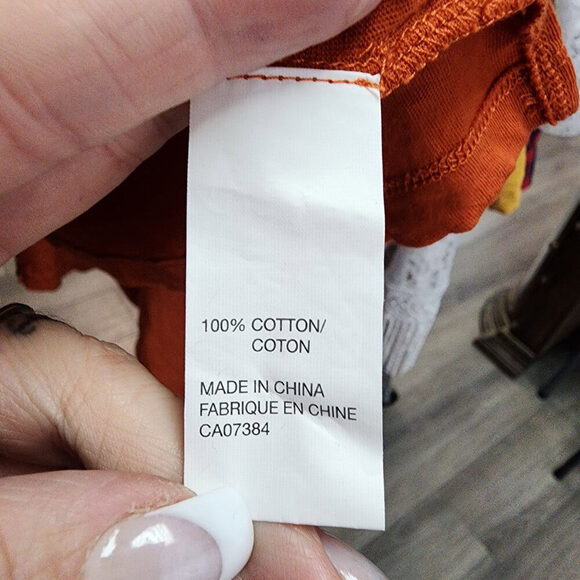 Eric Alexandre Orange Cotton Top Size M/L - Picture 8 of 9